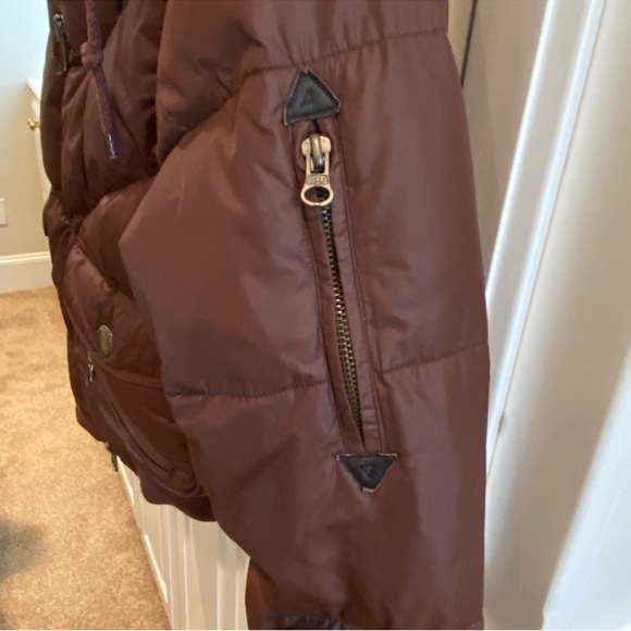 Abercrombie and Fitch Bomber Jacket with Faux Fur Hood - Picture 5 of 8